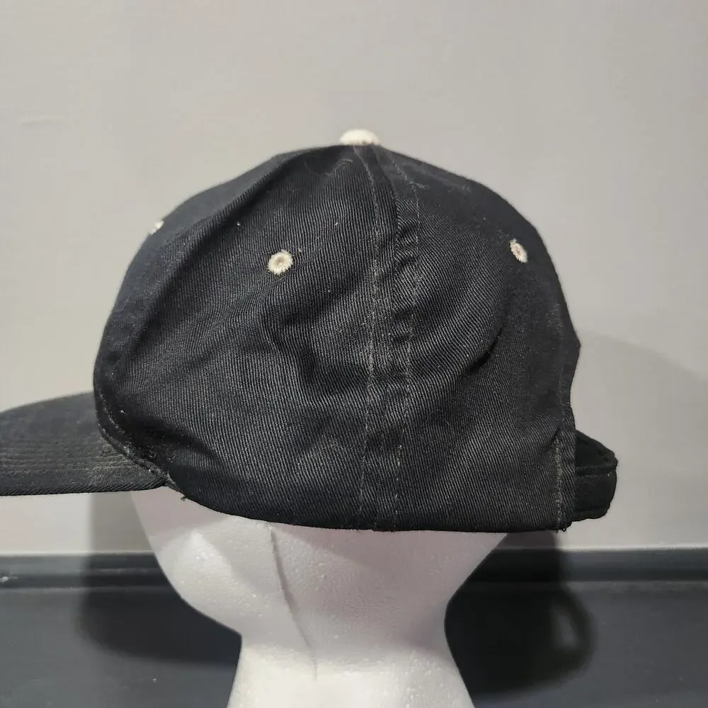 VTG Y2K 2000s Converse All Star Chuck Taylor Black Adjustable Strapback‎ Hat Cap
